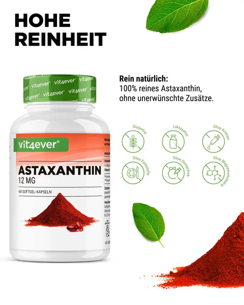 Astaxanthin 12 mg - 60 Softgel Kapseln