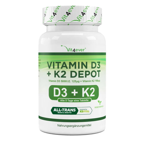 Vitamin D3 5.000 + K2 100mcg - 240 Tabletten