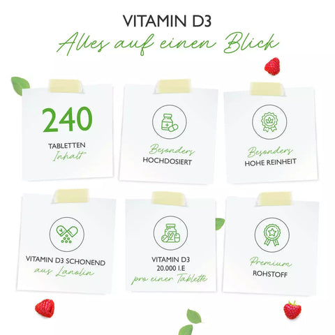 Vitamin D3 Depot 20.000 I.E. - 240 Tabletten