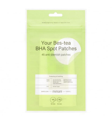 Meisani Your Bes-tea BHA Spot Patches 45 Stück – Koreanische Pickelpflaster mit Teebaumöl & Salicylsäure